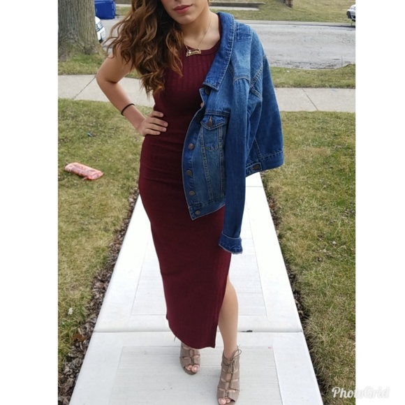 🆕️❤Burgundy Cami Dress❤ - Picture 3 of 5